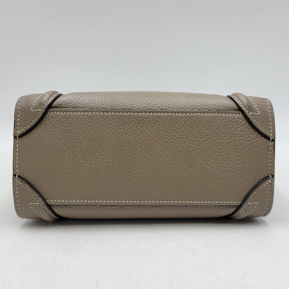 【中古品】【レディース】 CELINE セリーヌ ラゲージナノショッパー ハンドバッグ ショルダーバッグ カバン 鞄 180-260803-as-14-izu カラー：ベージュ系 万代Net店