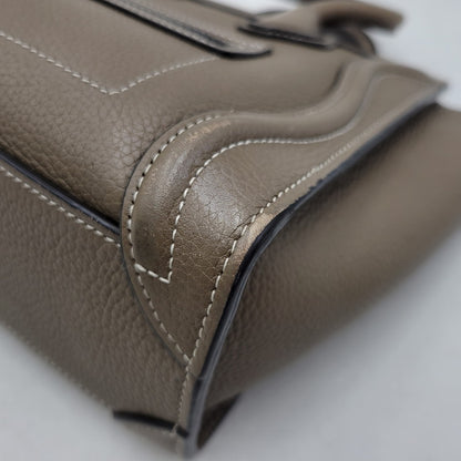 【中古品】【レディース】 CELINE セリーヌ ラゲージナノショッパー ハンドバッグ ショルダーバッグ カバン 鞄 180-260803-as-14-izu カラー：ベージュ系 万代Net店