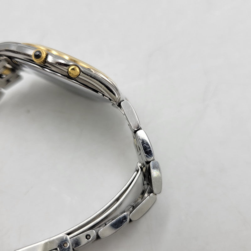 【中古品】【メンズ/レディース】 SEIKO セイコー AGS DOLCE 18KT×SS AUTOMATIC QUARTZ WATCH 4M21-0A50 オートマチック クオーツ 腕時計 197-260803-as-15-izu カラー：シルバー×ゴールド 万代Net店