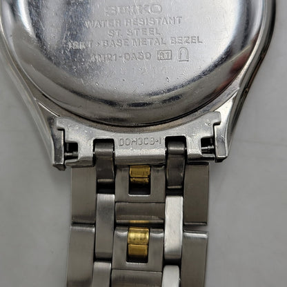 【中古品】【メンズ/レディース】 SEIKO セイコー AGS DOLCE 18KT×SS AUTOMATIC QUARTZ WATCH 4M21-0A50 オートマチック クオーツ 腕時計 197-260803-as-15-izu カラー：シルバー×ゴールド 万代Net店