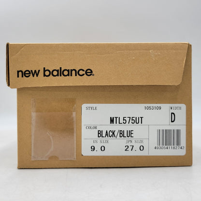 【現状渡し品】【メンズ】 NEW BALANCE ニューバランス 575 MTL575UT スニーカー 靴 162-260803-as-28-izu サイズ：27cm カラー：BLACK/BLUE 万代Net店