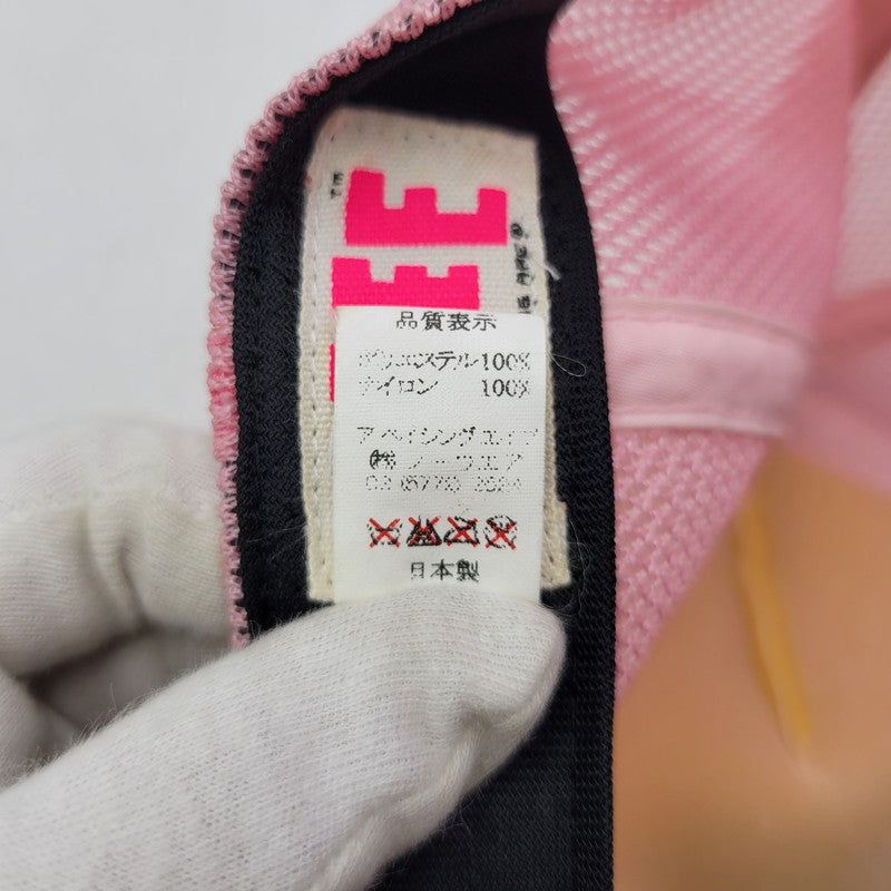 【中古品】【メンズ/レディース】 OLD A BATHING APE オールド アベイシングエイプ AAPE CRYSTAL LOGO MESH SNAPBACK CAP クリスタル ロゴ メッシュ スナップバック キャップ 帽子 185-260803-as-17-izu サイズ：F カラー：ピンク 万代Net店