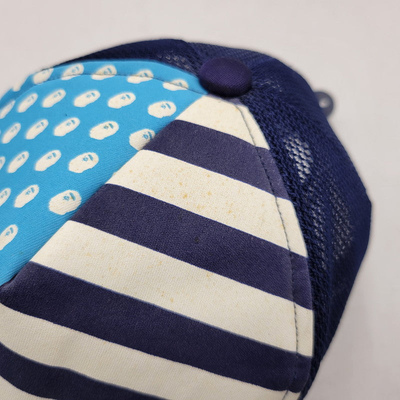 【中古品】【メンズ/レディース】 OLD A BATHING APE オールド アベイシングエイプ AAPE MESH SNAPBACK CAP メッシュ スナップバック キャップ 帽子 185-260803-as-35-izu サイズ：F カラー：マルチカラー 万代Net店