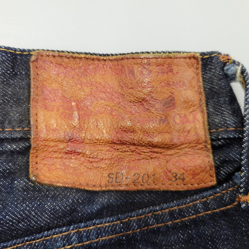 【中古品】【メンズ】 STUDIO D’ARTISAN ステュディオダルチザン SAKURA PIG DENIM PANTS SD-201 デニムパンツ ジーンズ ズボン ボトムス 156-260805-ay-05-izu サイズ：34 カラー：インディゴ 万代Net店