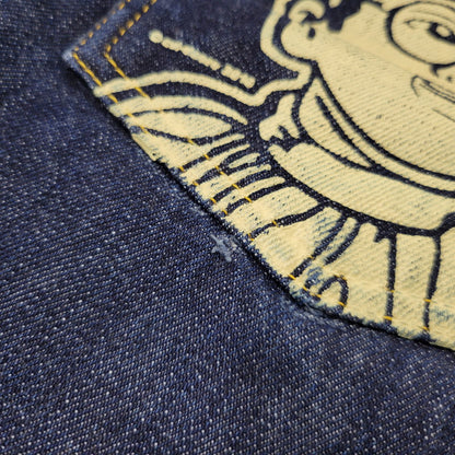 【中古品】【メンズ】 EVISU エヴィス NO.2 LOT.2000 くいだおれ太郎 PAINT DENIM PANTS デニムパンツ ジーンズ ズボン ボトムス 156-260805-ay-14-izu サイズ：34×35 カラー：インディゴ 万代Net店