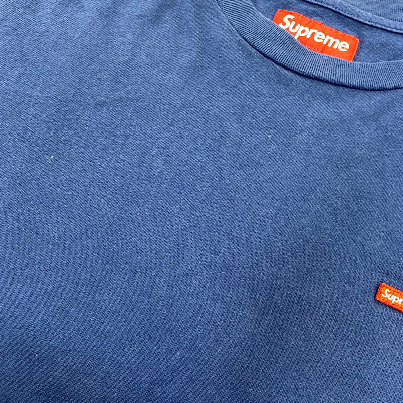 【中古品】【メンズ】 SUPREME シュプリーム SMALL BOX LS TEE スモール ボックス ロングスリーブ Tシャツ トップス 長袖 149-260804-cs-12-izu サイズ：M カラー：ブルー 万代Net店