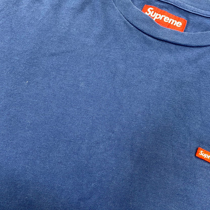 【中古品】【メンズ】 SUPREME シュプリーム SMALL BOX LS TEE スモール ボックス ロングスリーブ Tシャツ トップス 長袖 149-260804-cs-12-izu サイズ：M カラー：ブルー 万代Net店