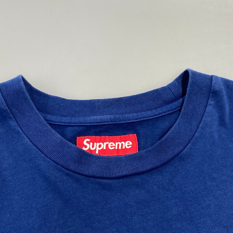 【中古品】【メンズ】 SUPREME シュプリーム SMALL BOX LS TEE スモール ボックス ロングスリーブ Tシャツ トップス 長袖 149-260804-cs-12-izu サイズ：M カラー：ブルー 万代Net店
