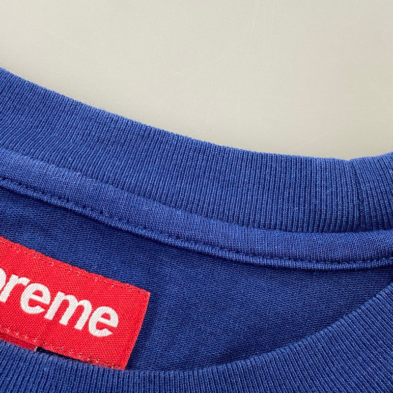 【中古品】【メンズ】 SUPREME シュプリーム SMALL BOX LS TEE スモール ボックス ロングスリーブ Tシャツ トップス 長袖 149-260804-cs-12-izu サイズ：M カラー：ブルー 万代Net店