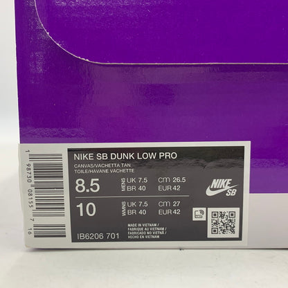 【中古美品】【メンズ】 NIKE SB ナイキエスビー IB6206-701 DUNK LOW SONGKRAN ダンク ロー ソンクラーン スニーカー シューズ 靴 160-260804-cs-05-izu サイズ：26.5cm カラー：CANVAS/VACHETTA TAN/PARACHUTE BEIGE 万代Net店
