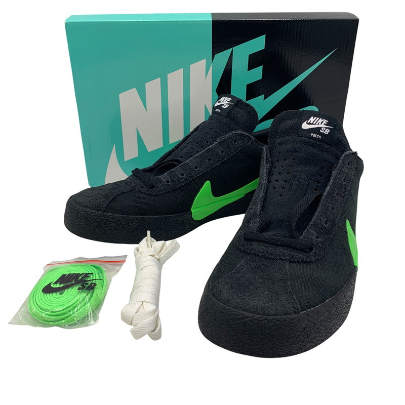 【中古品】【メンズ】 NIKE SB×POETS ナイキエスビー ポエット CU3211-001 ZOOM BRUIN QS ズーム ブイルン スニーカー シューズ 靴 160-260804-cs-04-izu サイズ：27.5cm カラー：BLACK/VOLTTAGE GREEN-WHITE 万代Net店