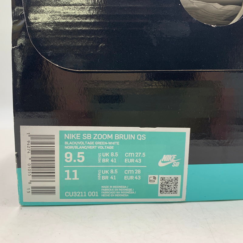 【中古品】【メンズ】 NIKE SB×POETS ナイキエスビー ポエット CU3211-001 ZOOM BRUIN QS ズーム ブイルン スニーカー シューズ 靴 160-260804-cs-04-izu サイズ：27.5cm カラー：BLACK/VOLTTAGE GREEN-WHITE 万代Net店