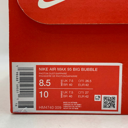 【中古美品】【メンズ】 NIKE ナイキ HM4740-009 AIR MAX 95 BIG BUBBLE OG エア マックス ビッグ バブル オージー スニーカー シューズ 靴 160-260804-cs-03-izu サイズ：26.5cm カラー：PHOTON DUST/DARK RAISIN/PENCIL POINT/SAPPHIRE 万代Net店