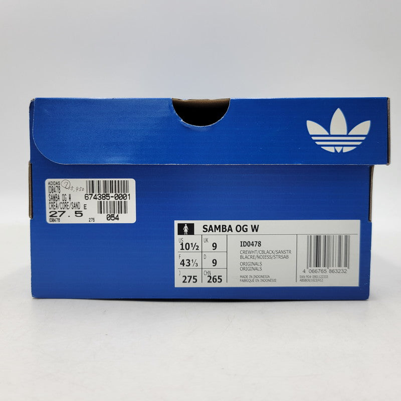 【中古品】【メンズ】 adidas アディダス SAMBA OG W ID0478 サンバ スニーカー 靴 161-260808-as-28-izu サイズ：27.5cm カラー：CREWHT/CBLACK/SANSTR 万代Net店