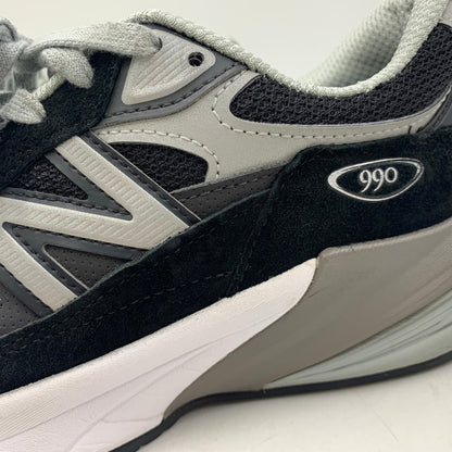【中古品】【レディース】 NEW BALANCE ニューバランス WOMEN'S ウィメンズ 990V6 スニーカー シューズ 靴 166-260804-cs-01-izu サイズ：24.5cm カラー：ブラック×ホワイト 万代Net店