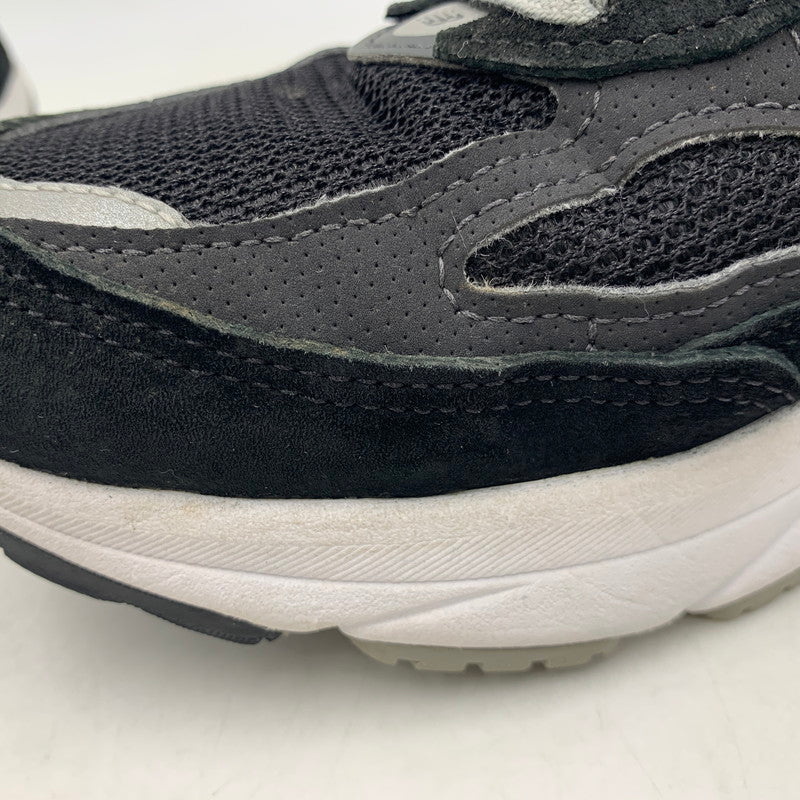 【中古品】【レディース】 NEW BALANCE ニューバランス WOMEN'S ウィメンズ 990V6 スニーカー シューズ 靴 166-260804-cs-01-izu サイズ：24.5cm カラー：ブラック×ホワイト 万代Net店