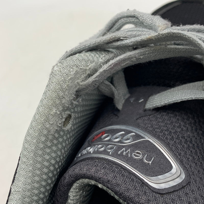 【中古品】【レディース】 NEW BALANCE ニューバランス WOMEN'S ウィメンズ 990V6 スニーカー シューズ 靴 166-260804-cs-01-izu サイズ：24.5cm カラー：ブラック×ホワイト 万代Net店