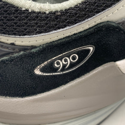【中古品】【レディース】 NEW BALANCE ニューバランス WOMEN'S ウィメンズ 990V6 スニーカー シューズ 靴 166-260804-cs-01-izu サイズ：24.5cm カラー：ブラック×ホワイト 万代Net店