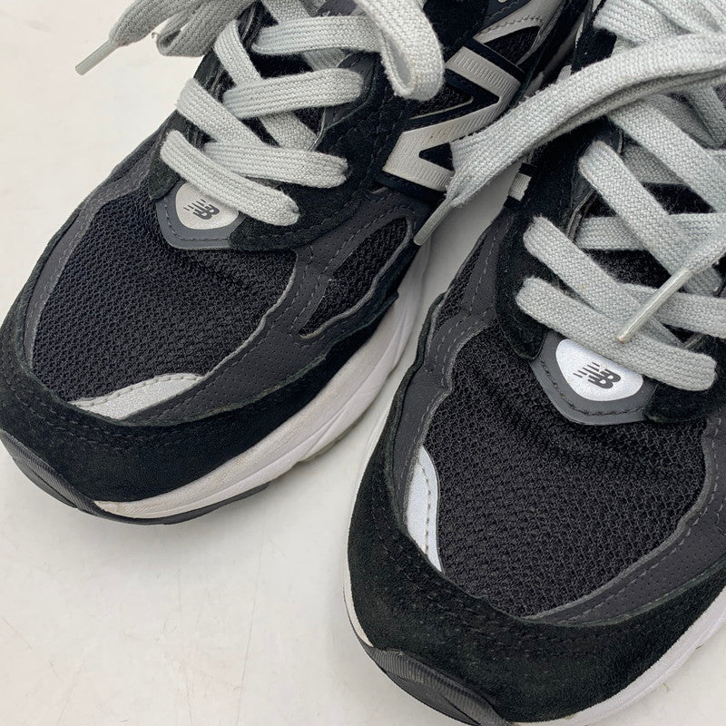 【中古品】【レディース】 NEW BALANCE ニューバランス WOMEN'S ウィメンズ 990V6 スニーカー シューズ 靴 166-260804-cs-01-izu サイズ：24.5cm カラー：ブラック×ホワイト 万代Net店