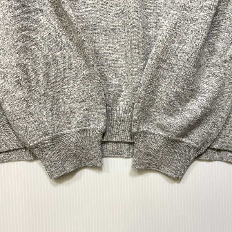 【中古品】【レディース】 DRAWER ドゥロワー 6513-106-1151 14G CASHMERE CREW NECK GATHERED SLEEVE KNIT カシミア クルー ネック ギャザード スリーブ ニット 168-260804-yn-07-izu サイズ：2 カラー：グレー 万代Net店