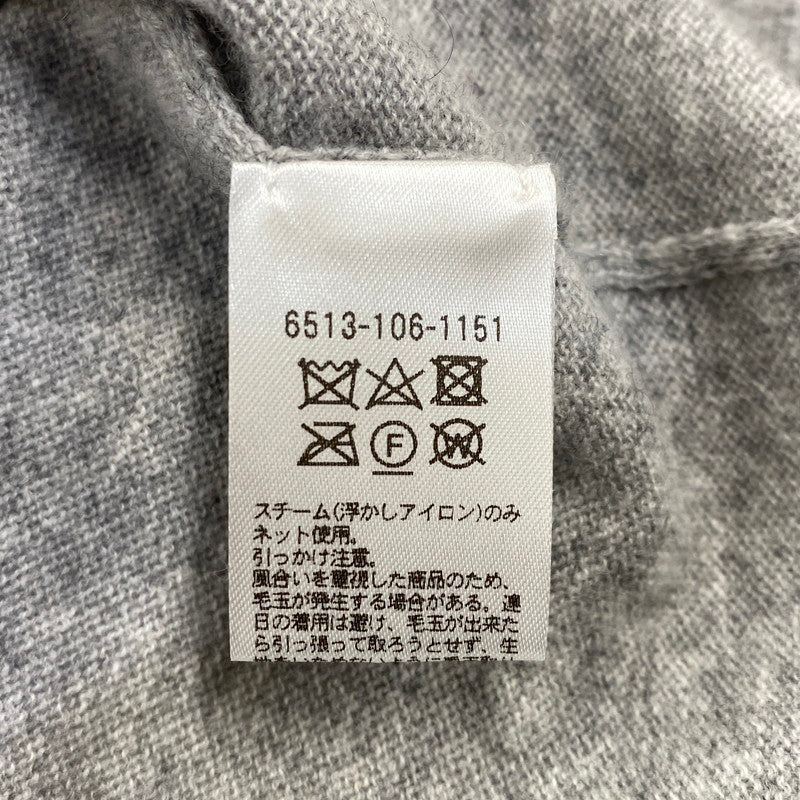 【中古品】【レディース】 DRAWER ドゥロワー 6513-106-1151 14G CASHMERE CREW NECK GATHERED SLEEVE KNIT カシミア クルー ネック ギャザード スリーブ ニット 168-260804-yn-07-izu サイズ：2 カラー：グレー 万代Net店
