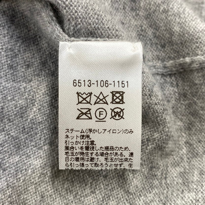 【中古品】【レディース】 DRAWER ドゥロワー 6513-106-1151 14G CASHMERE CREW NECK GATHERED SLEEVE KNIT カシミア クルー ネック ギャザード スリーブ ニット 168-260804-yn-07-izu サイズ：2 カラー：グレー 万代Net店