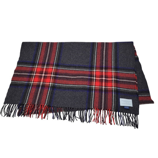【中古品】【メンズ/レディース】 BEGG&CO FOR UNITED ARROWS ベグアンドコー ユナイテッドアローズ LAMBS WOOL FRINGE TARTAN CHECK MUFFLER ラムウール フリンジ タータンチェック マフラー 187-260803-as-37-izu カラー：マルチカラー 万代Net店