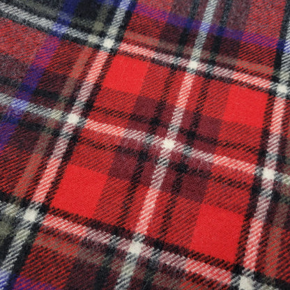 【中古品】【メンズ/レディース】 BEGG&CO FOR UNITED ARROWS ベグアンドコー ユナイテッドアローズ LAMBS WOOL FRINGE TARTAN CHECK MUFFLER ラムウール フリンジ タータンチェック マフラー 187-260803-as-37-izu カラー：マルチカラー 万代Net店