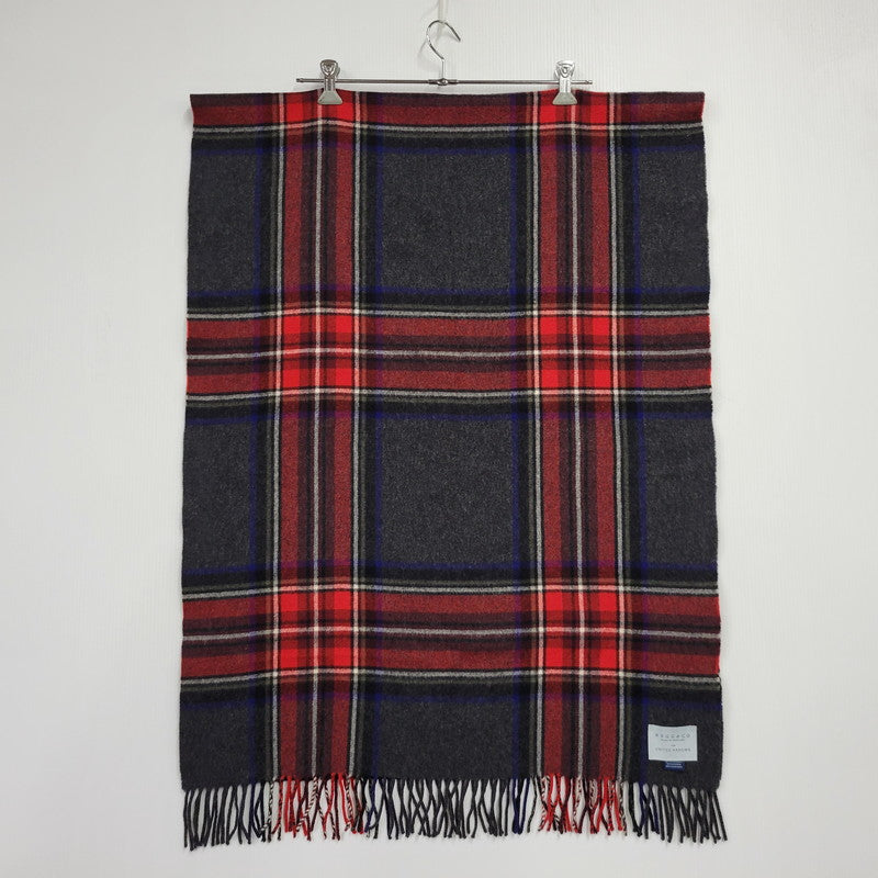 【中古品】【メンズ/レディース】 BEGG&CO FOR UNITED ARROWS ベグアンドコー ユナイテッドアローズ LAMBS WOOL FRINGE TARTAN CHECK MUFFLER ラムウール フリンジ タータンチェック マフラー 187-260803-as-37-izu カラー：マルチカラー 万代Net店