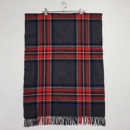 【中古品】【メンズ/レディース】 BEGG&CO FOR UNITED ARROWS ベグアンドコー ユナイテッドアローズ LAMBS WOOL FRINGE TARTAN CHECK MUFFLER ラムウール フリンジ タータンチェック マフラー 187-260803-as-37-izu カラー：マルチカラー 万代Net店