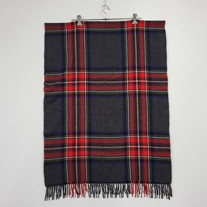 【中古品】【メンズ/レディース】 BEGG&CO FOR UNITED ARROWS ベグアンドコー ユナイテッドアローズ LAMBS WOOL FRINGE TARTAN CHECK MUFFLER ラムウール フリンジ タータンチェック マフラー 187-260803-as-37-izu カラー：マルチカラー 万代Net店