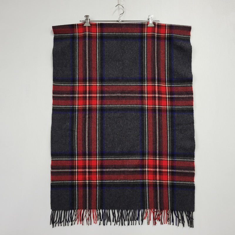 【中古品】【メンズ/レディース】 BEGG&CO FOR UNITED ARROWS ベグアンドコー ユナイテッドアローズ LAMBS WOOL FRINGE TARTAN CHECK MUFFLER ラムウール フリンジ タータンチェック マフラー 187-260803-as-37-izu カラー：マルチカラー 万代Net店