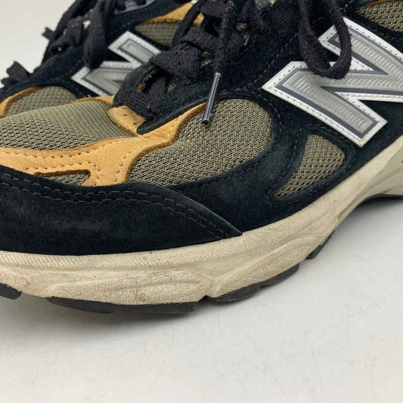 【現状渡し品】【メンズ】 NEW BALANCE ニューバランス M990BB3 990V3 スニーカー シューズ 靴 162-260804-cs-02-izu サイズ：27cm カラー：BLACK TAN 万代Net店