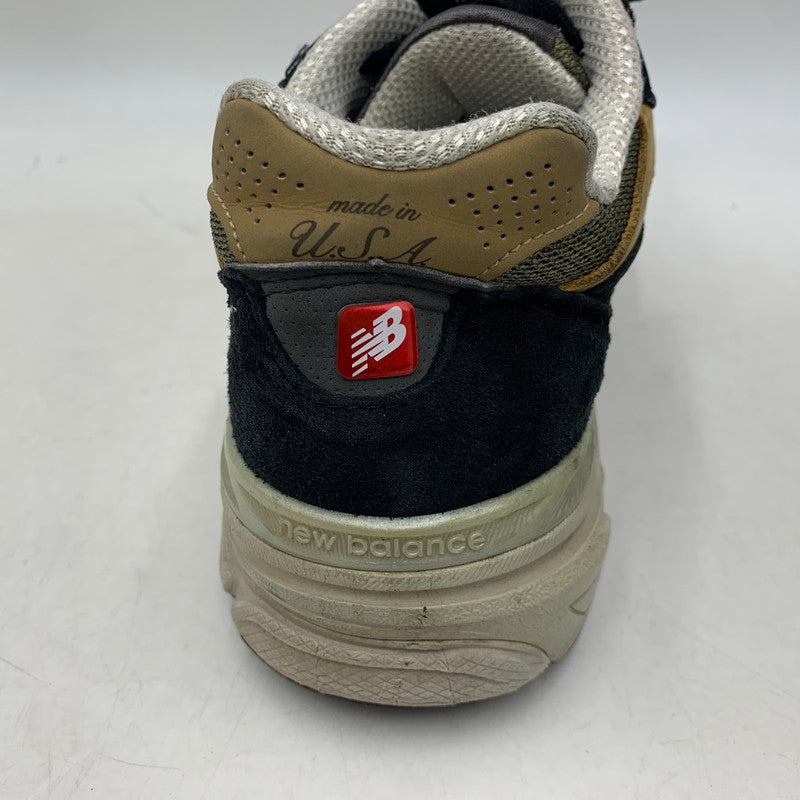 【現状渡し品】【メンズ】 NEW BALANCE ニューバランス M990BB3 990V3 スニーカー シューズ 靴 162-260804-cs-02-izu サイズ：27cm カラー：BLACK TAN 万代Net店