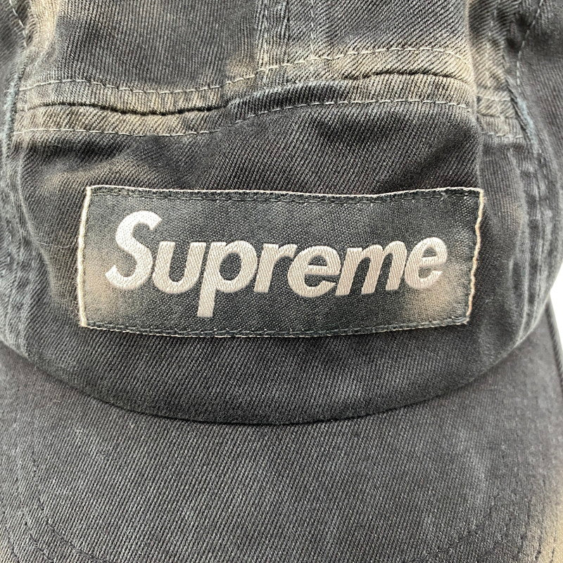 【中古品】【メンズ/レディース】 SUPREME シュプリーム 25AW OVERDYED CAMP CAP オーバーダイド キャンプ キャップ 帽子 185-260804-cs-15-izu サイズ：F カラー：ブラック系 万代Net店