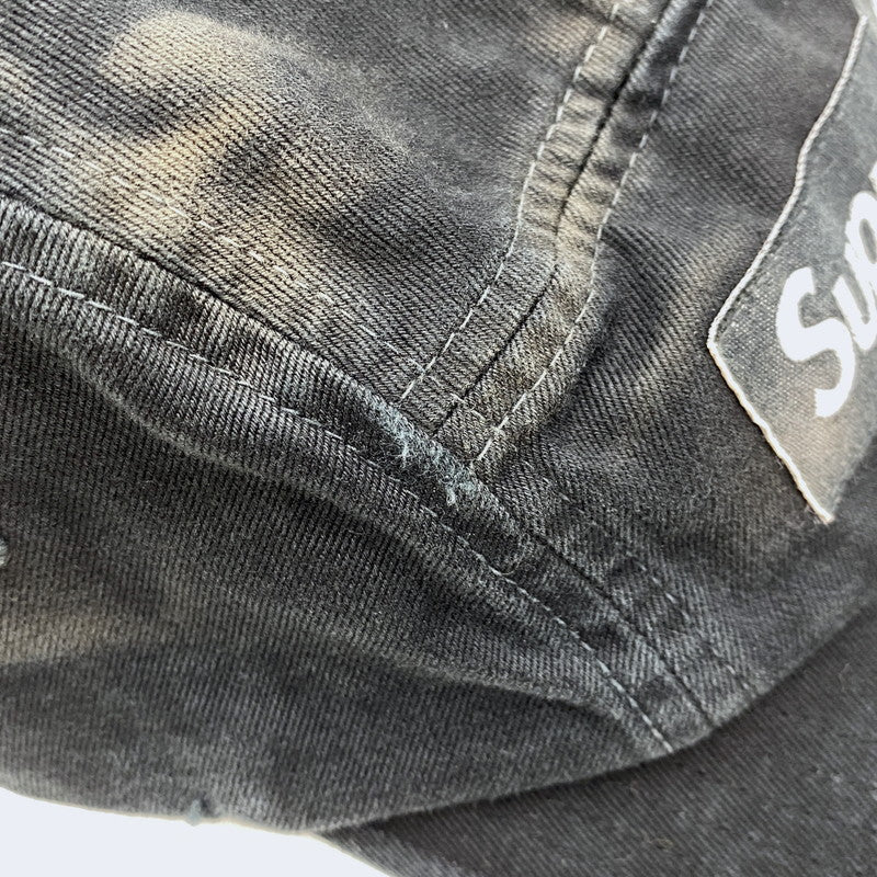 【中古品】【メンズ/レディース】 SUPREME シュプリーム 25AW OVERDYED CAMP CAP オーバーダイド キャンプ キャップ 帽子 185-260804-cs-15-izu サイズ：F カラー：ブラック系 万代Net店