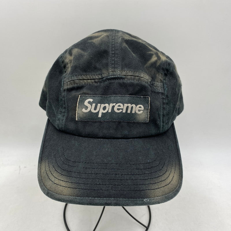 【中古品】【メンズ/レディース】 SUPREME シュプリーム 25AW OVERDYED CAMP CAP オーバーダイド キャンプ キャップ 帽子 185-260804-cs-15-izu サイズ：F カラー：ブラック系 万代Net店