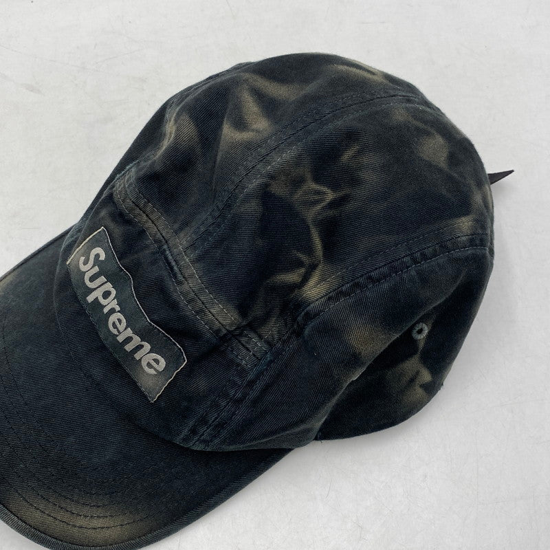【中古品】【メンズ/レディース】 SUPREME シュプリーム 25AW OVERDYED CAMP CAP オーバーダイド キャンプ キャップ 帽子 185-260804-cs-15-izu サイズ：F カラー：ブラック系 万代Net店