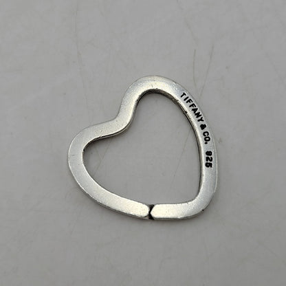 【中古品】【レディース】 TIFFANY&Co. ティファニー 925 OPEN HEART KEY RING オープン ハート キーリング 182-260806-as-05-izu カラー：シルバー 万代Net店
