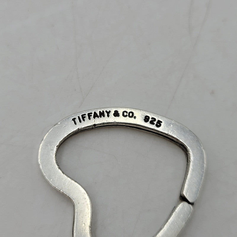 【中古品】【レディース】 TIFFANY&Co. ティファニー 925 OPEN HEART KEY RING オープン ハート キーリング 182-260806-as-05-izu カラー：シルバー 万代Net店
