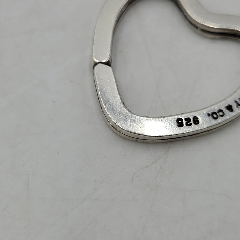 【中古品】【レディース】 TIFFANY&Co. ティファニー 925 OPEN HEART KEY RING オープン ハート キーリング 182-260806-as-05-izu カラー：シルバー 万代Net店