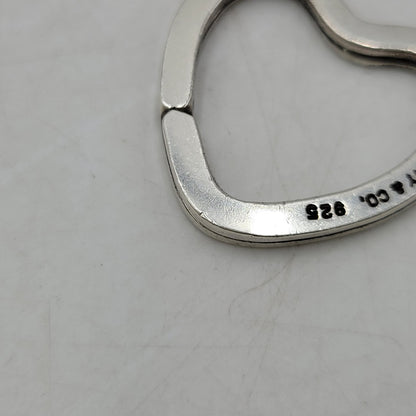 【中古品】【レディース】 TIFFANY&Co. ティファニー 925 OPEN HEART KEY RING オープン ハート キーリング 182-260806-as-05-izu カラー：シルバー 万代Net店