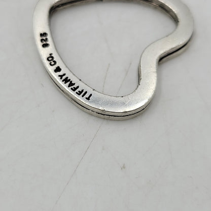 【中古品】【レディース】 TIFFANY&Co. ティファニー 925 OPEN HEART KEY RING オープン ハート キーリング 182-260806-as-05-izu カラー：シルバー 万代Net店