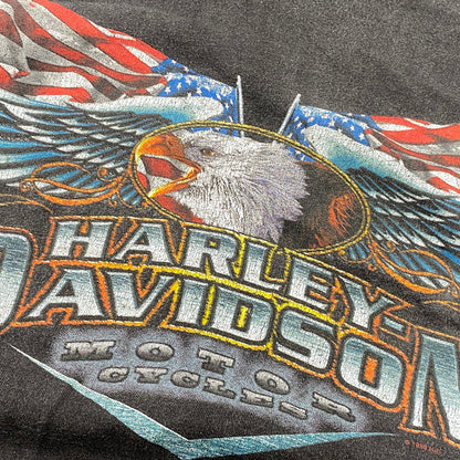 【中古品】【メンズ】 HARLEY DAVIDSON ハーレーダビッドソン LAS VEGAS NEVADA SS TEE c1998 ラスベガス ネバダ 半袖Tシャツ USA製 146-260808-as-11-izu サイズ：XL カラー：ブラック 万代Net店