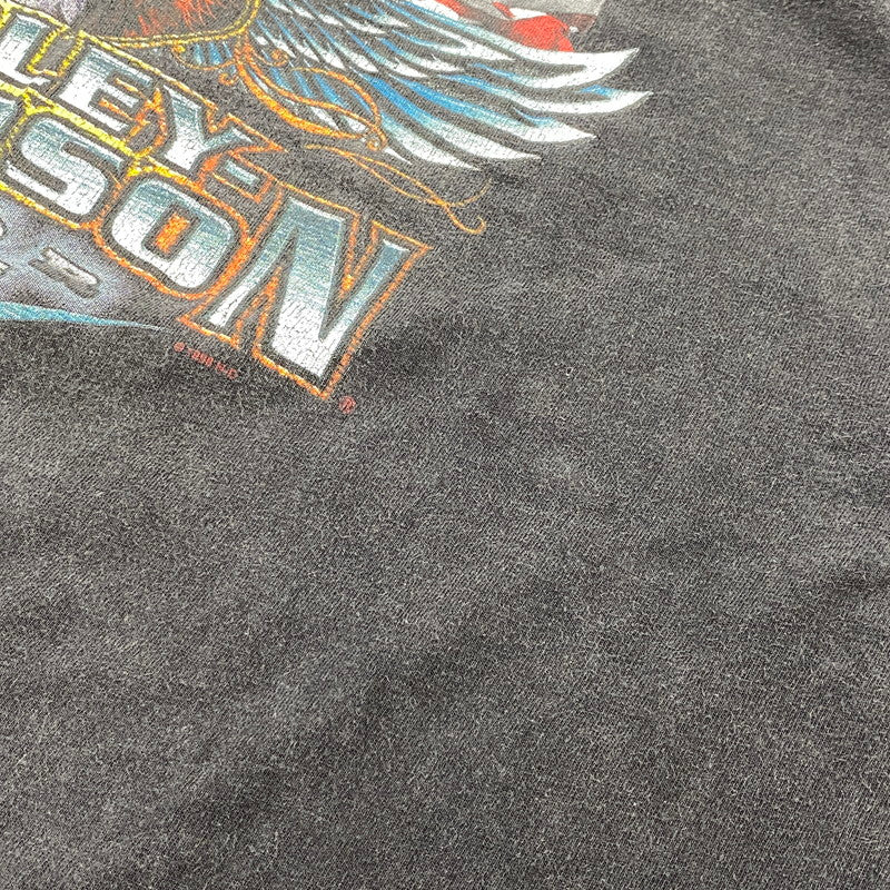 【中古品】【メンズ】 HARLEY DAVIDSON ハーレーダビッドソン LAS VEGAS NEVADA SS TEE c1998 ラスベガス ネバダ 半袖Tシャツ USA製 146-260808-as-11-izu サイズ：XL カラー：ブラック 万代Net店