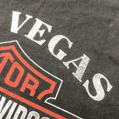 【中古品】【メンズ】 HARLEY DAVIDSON ハーレーダビッドソン LAS VEGAS NEVADA SS TEE c1998 ラスベガス ネバダ 半袖Tシャツ USA製 146-260808-as-11-izu サイズ：XL カラー：ブラック 万代Net店