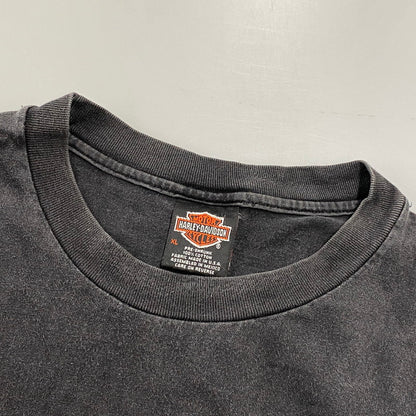 【中古品】【メンズ】 HARLEY DAVIDSON ハーレーダビッドソン LAS VEGAS NEVADA SS TEE c1998 ラスベガス ネバダ 半袖Tシャツ USA製 146-260808-as-11-izu サイズ：XL カラー：ブラック 万代Net店