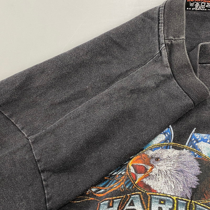 【中古品】【メンズ】 HARLEY DAVIDSON ハーレーダビッドソン LAS VEGAS NEVADA SS TEE c1998 ラスベガス ネバダ 半袖Tシャツ USA製 146-260808-as-11-izu サイズ：XL カラー：ブラック 万代Net店
