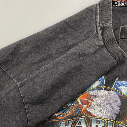 【中古品】【メンズ】 HARLEY DAVIDSON ハーレーダビッドソン LAS VEGAS NEVADA SS TEE c1998 ラスベガス ネバダ 半袖Tシャツ USA製 146-260808-as-11-izu サイズ：XL カラー：ブラック 万代Net店