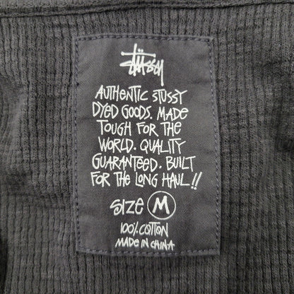 【中古品】【メンズ】 STUSSY ステューシー 26SS LIGHTWEIGHT THERMAL HOODIE 1140410 コットンサーマルフーディ パーカー トップス 142-260805-ay-01-izu サイズ：M カラー：FADED BLACK 万代Net店